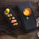 Axyaa Matte Ceramic Steak Sushi Dessert Plate Set