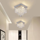 Axyaa Square Crystal Ceiling Lamp for Elegant Home Lighting