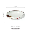 Axyaa 6" Ceramic Kimchi Plate Dish Salad Bowl - Creative Kiln Glaze - Single Plate