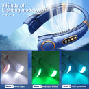Axyaa LED Hanging Neck Fan with Colorful Atmosphere Lights