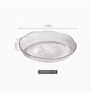 Axyaa Glass Fruit Plate: High Beauty Delicate Dim Sum Candy Snack Plate