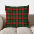 Axyaa Christmas Plaid & Leaf Pattern Pillow Cover for Sofa, Bedroom, Car - Home Decor