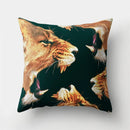 Axyaa Lion Tiger Head Pillowcase for Home Decor - Soft and Stylish Animal Cushion Cover