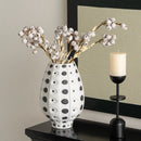 Axyaa Spotted Ceramic Vase: Modern Home Decor for Dining & TV Cabinet
