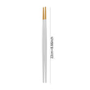 Axyaa Stainless Steel Japanese Chopsticks Pair - Multicolor Metal Sticks for Festivals & Parties.