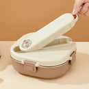 Axyaa Stainless Steel Lunch Box Set with Compartments - Portable and Leak-proof