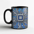 Circuit Board Design 11oz Ceramic Mug - Heat Resistant & Microwave Safe by Axyaa