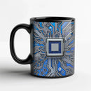 Circuit Board Design 11oz Ceramic Mug - Heat Resistant & Microwave Safe by Axyaa