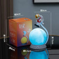 Axyaa Astronaut Moon Lamp: Creative USB Charging Decor for Children's Bedroom