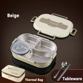 Axyaa Stainless Steel Insulated Bento Lunch Box Set with Bag - Office, School, Commercial