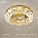 Axyaa LED Crystal Ceiling Lamp: Modern Home Decor Atmosphere Lighting