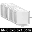 Axyaa Clear Bead Organizers & Press On Nails Storage Box with Lid