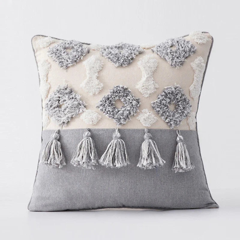 Tufted Rainbow Cushion Cover for Home Decor Axyaa Brand