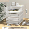 Axyaa Metal Multi-Layer File Rack Storage Box for Office Data Sorting