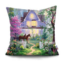 Axyaa Rustic Landscape Print Pillowcase