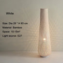 Axyaa Bamboo Zen Floor Lamp: Nordic Living Room Tea Room Sofa Side Light