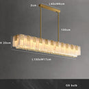 Axyaa Marble Crystal Pendant Lights for Elegant Dining Room Decor
