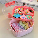 Axyaa Hair Accessories Organizer Box - Bow Switch & Jewelry Holder Container