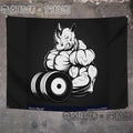 Axyaa Orangutan Rhino Animal Fitness Tapestry Wall Hanging for Home Decoration