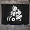 Axyaa Orangutan Rhino Animal Fitness Tapestry Wall Hanging for Home Decoration