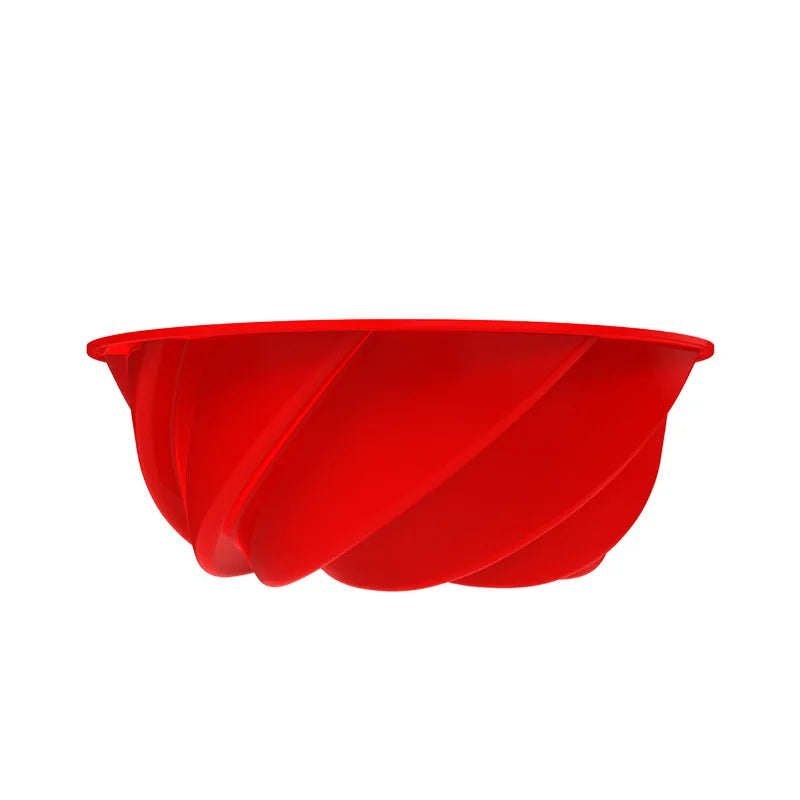 Silicone Spiral Cake Mold by Axyaa: Non-Stick Pan for Sweeties, Jelly, Bread