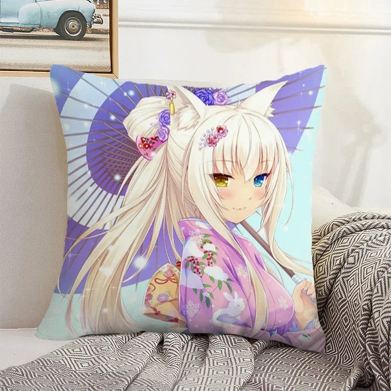 Axyaa 45x45 Cushion Cover - Decorative Pillowcase for Home, Car, and Bed Decor