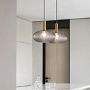 Axyaa Nordic Vintage Glass Pendant Lamp E27LED Bulb Bar Table Lamp