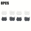 Axyaa Cat Toothbrush Head Covers - Set of 8