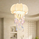 Axyaa French Silk Chandelier | Creative Jellyfish LED Pendant Light
