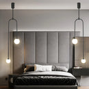 Axyaa Luxury Glass Ball LED Pendant Light for Living Room & Bedroom