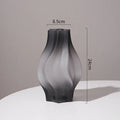 Axyaa Nordic Frost Glass Vase Modern Home Decor Stand for Flowers