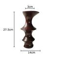 Axyaa Ceramic Knot Vase for Desk Decor, Floral Arrangements and Room Aesthetic