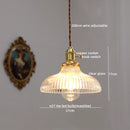 Axyaa Modern Copper Glass LED Pendant Light for Home Decor