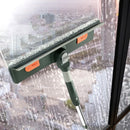 Axyaa Window Cleaning Mop Glass Wiper with Silicone Scraper - Rotatable Household Tool