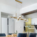 Axyaa LED Glass Pendant Light: Minimalist Nordic Design for Living Room and Bedroom