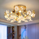 Axyaa Staircase Chandeliers Modern LED Pendant Light for Living Room