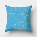 Axyaa Blue Geometric Pattern Cushion Cover for Living Room Sofa Decoration