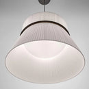 Axyaa Folie Pendant Light: Fabric lampshade for modern wabi-sabi bedroom decor
