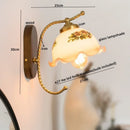 Axyaa Modern Iron Glass LED Wall Lights for Home Decor, 4w Bedside Lamp