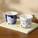 Axyaa Cartoon Cat Ceramic Tea Cup | 180ml Cute Healthy Drinkware Mug