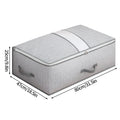 Axyaa Clothes Storage Bag: Quilt Organizer Box with Handle - Home Pillow Blanket Wardrobe Organizer