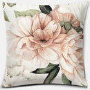 Pink Flower Pattern Cushion Cover by Axyaa - 45x45cm Decorative Pillowcase