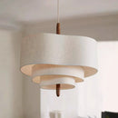 Axyaa Nordic Fabric Chandelier Pendant Light for Home Indoor Lighting