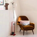 Axyaa Toio Floor Lamp: Black White Red Iron Chrome Design for Bedroom Office Decoration