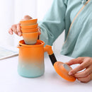 Axyaa Ceramic Travel Tea Set Quick Guest Cup Portable Tea Cup