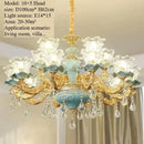 Luxurious French Countryside Ceramic Chandelier by Axyaa