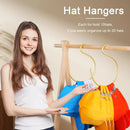 Axyaa Cap Storage Rack: Durable Aluminum Hat Organizer for Closet - Space-Saving Hat Holder