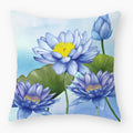 Axyaa Owl Floral Plant Pattern Printed Throw Pillow Cover