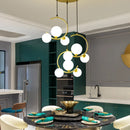 Axyaa Glass Spherical Pendant Light for Dining, Bar, and Bedroom