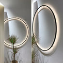 Axyaa LED Wall Lamp: Modern Nordic Design Round Ring Wall Sconce Lighting